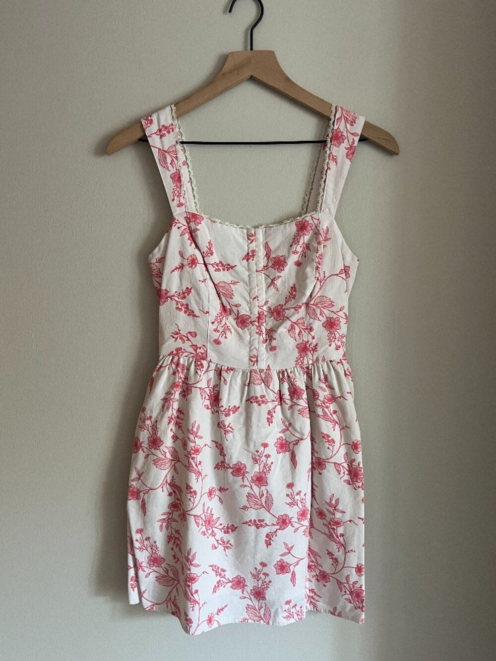 Mini Corset Style Floral Dress